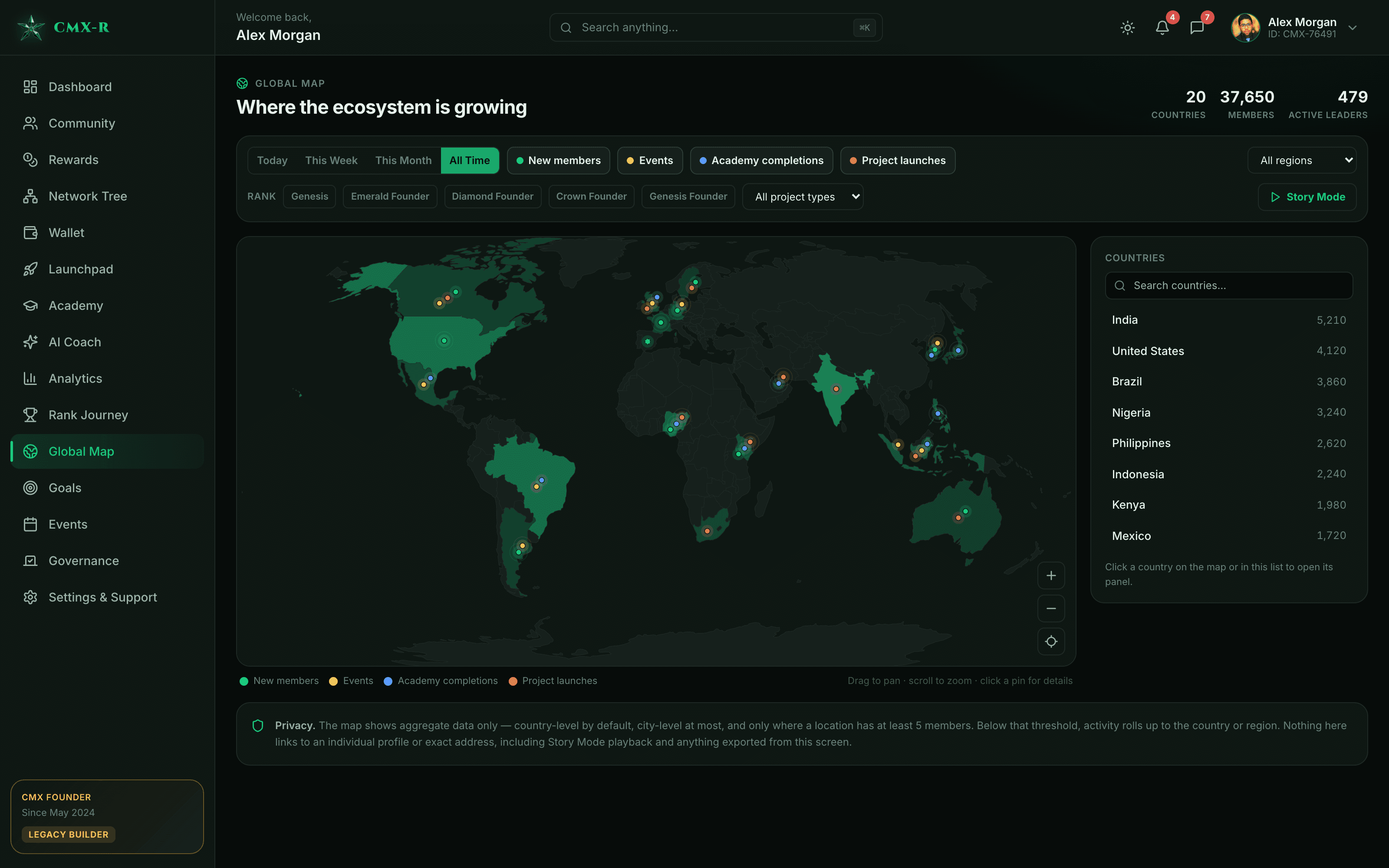 Global map